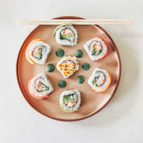 AELEAN Ceramic Flat Plates – Set of 6, 8 Inch, Neutral Colors