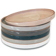 AELEAN Ceramic Flat Plates – Set of 6, 8 Inch, Neutral Colors