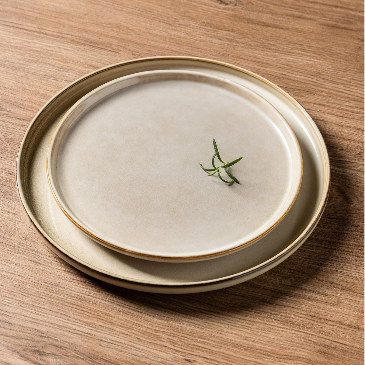AELEAN Stoneware Dinnerware Set – Reactive Glaze, Service for 8